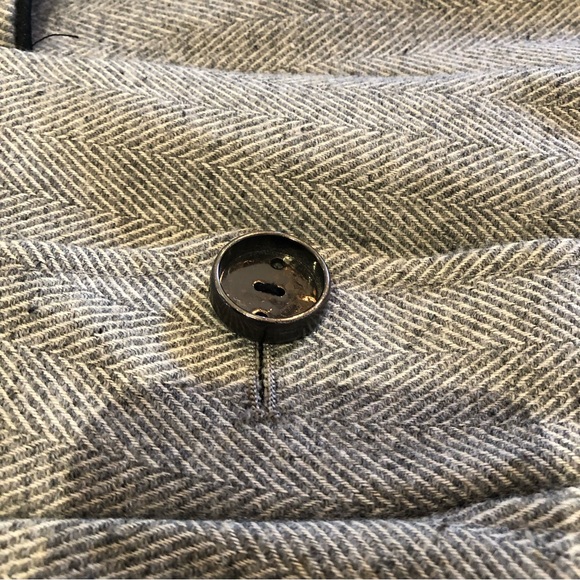 Grey herringbone coat by Soia & Kyo. Size xs with removable collar and cuffs - Picture 14 of 15